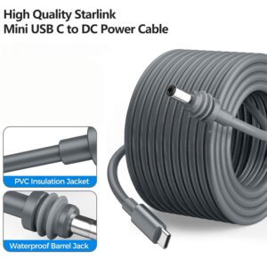 starlink mini dc power cable type c to dc
