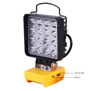 48w cordless work light suit for dewalt battery