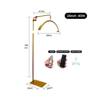 24inch 40w half moon lash lamp