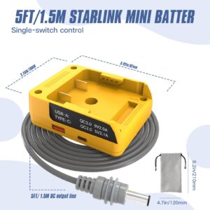starlink mini dewalt battery charger adapter