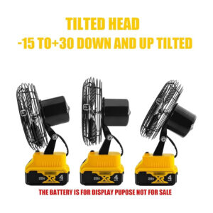 portable battery powered fan compatible with dewalt 20v max battery