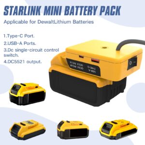 starlink mini dewalt battery charger adapter