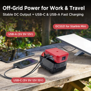 starlink mini milwaukee battery adapter