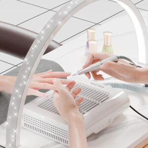 half moon desk nail lamp