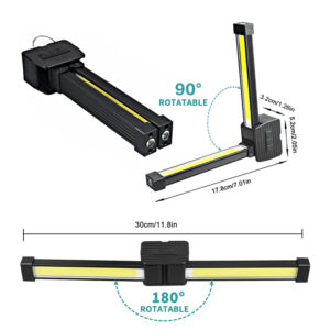 magnetic work light rechargeable foldable with hang hook