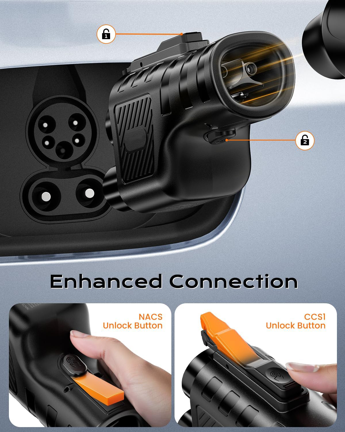 NACS to CCS1 Car Adapter for Tesla Charger - Image 4