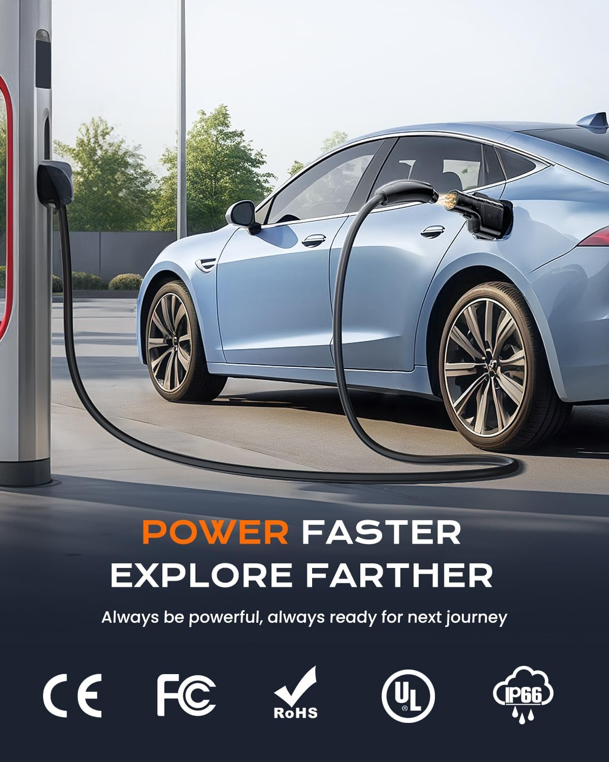 NACS to CCS1 Car Adapter for Tesla Charger - Image 5