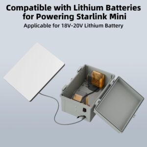 starlink mini dual dewalt battery pack adapter case