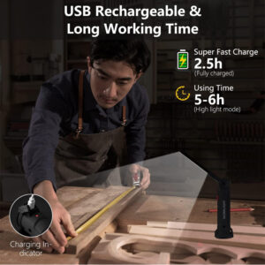 rechargeable work lights with magnetic base