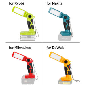 12w led work light with 5v 2.1a usb port 90 degree pivoting head