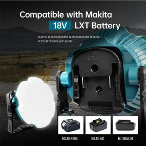 24w led camping lantern for makita 18v lxt battery