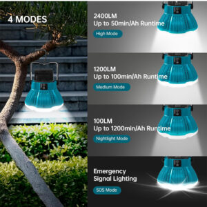 24w led camping lantern for makita 18v lxt battery