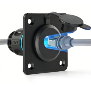 starlink gen3 aluminum waterproof rj45 pass through socket