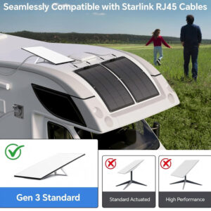 starlink gen3 aluminum waterproof rj45 pass through socket