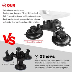 roof triangular suction cup mount with starlink mini base adapter