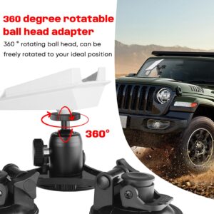 roof triangular suction cup mount with starlink mini base adapter