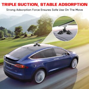 roof triangular suction cup mount with starlink mini base adapter
