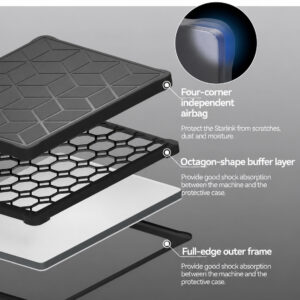 starlink mini front protective silicone case