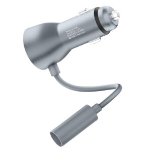 12v/24v to 30v 2a 60w dc boost car charger cable, cigarette lighter plug to dc female