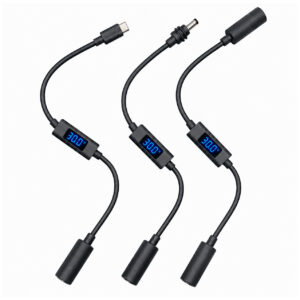starlink mini dc power adapter cable with voltage display